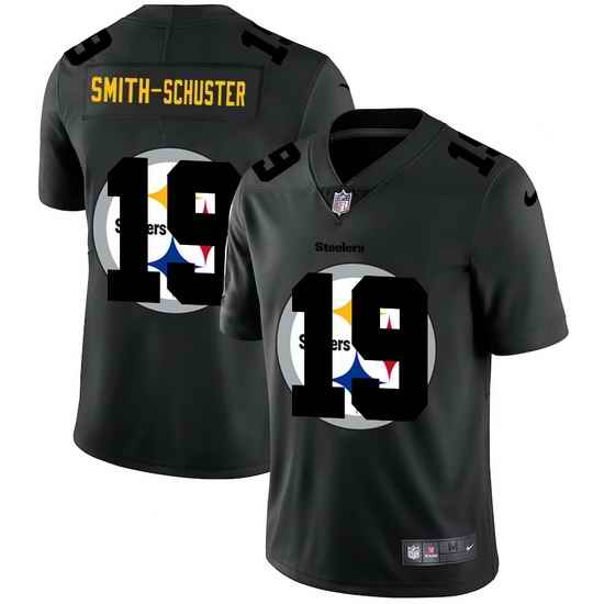 Pittsburgh Steelers 19 JuJu Smith Schuster Men Nike Team Logo Dual Overlap Limited NFL Jersey Black